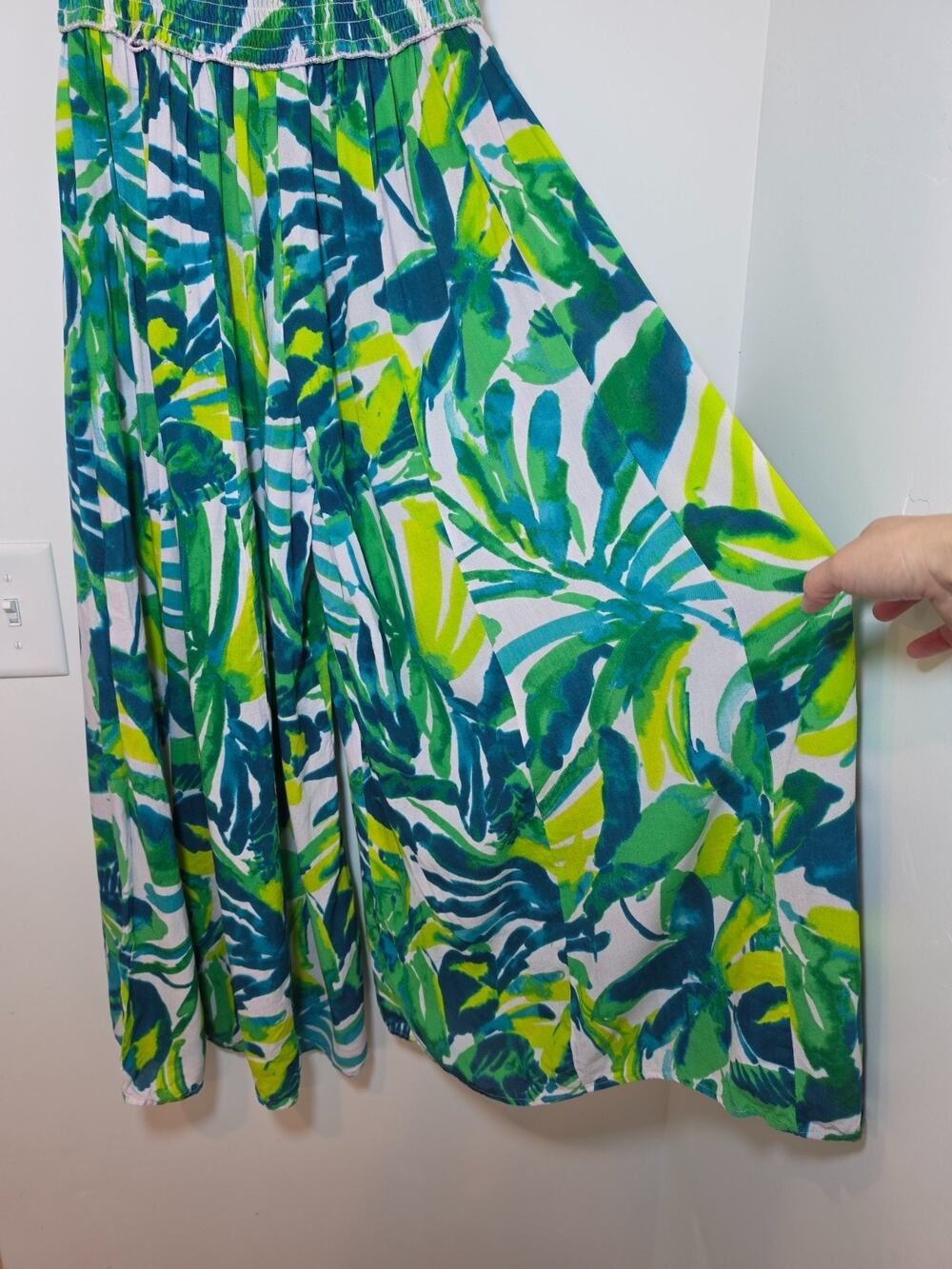 True Destinations Tropical Resort Wear Wide Leg Pants Beach Coverup XS